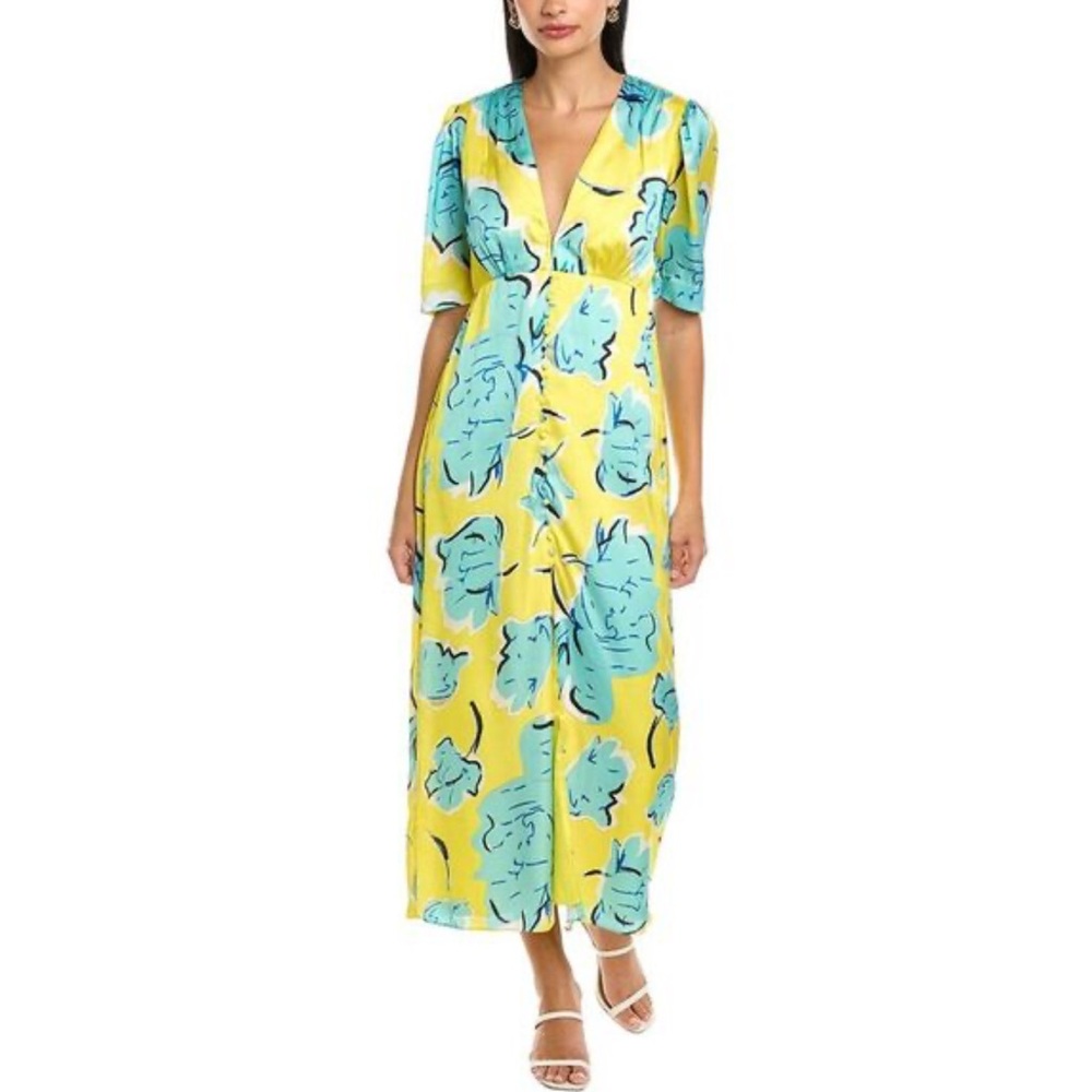 Garrie B Satin Midi Dress